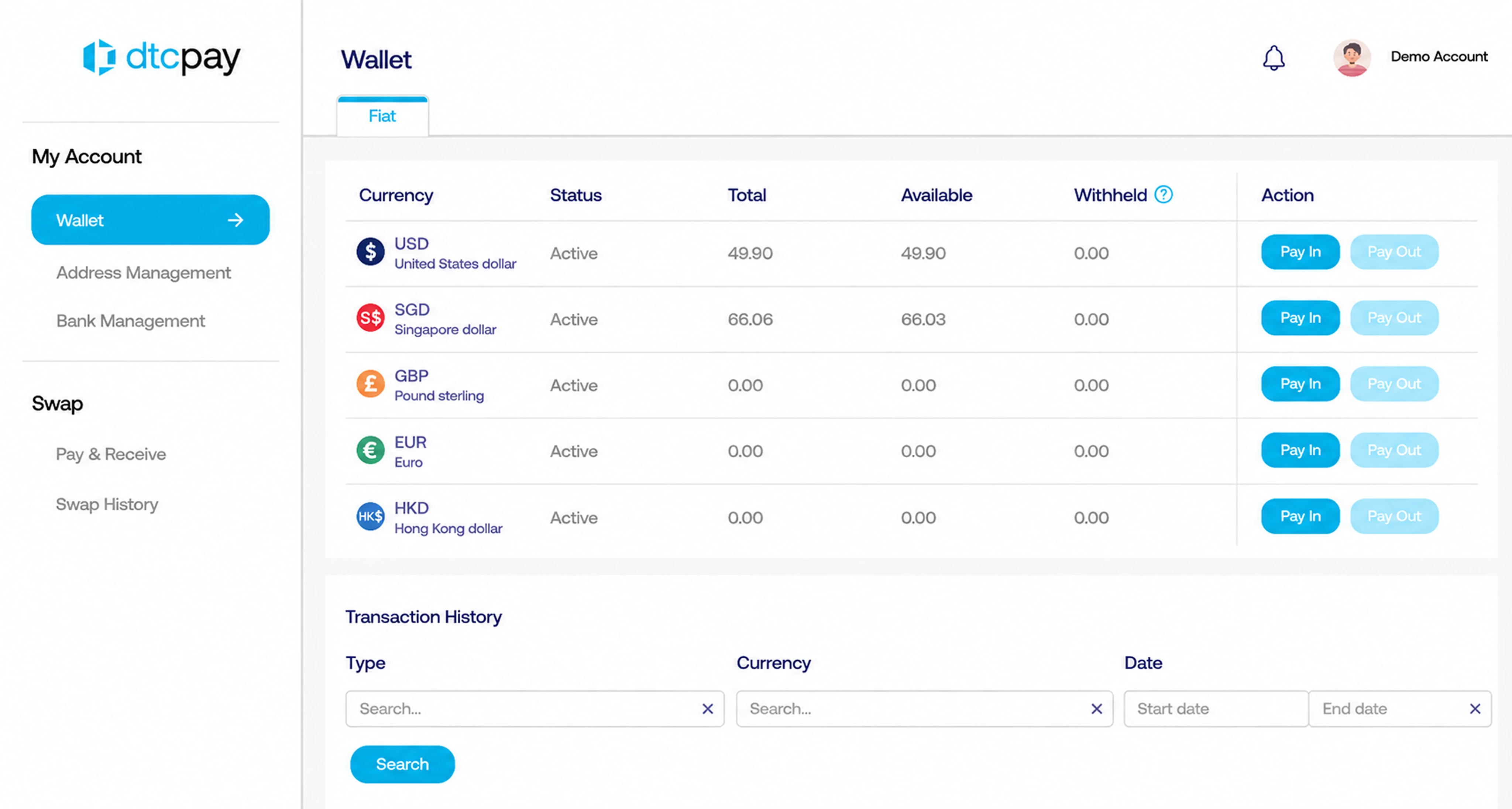 DTC Dashboard Screen